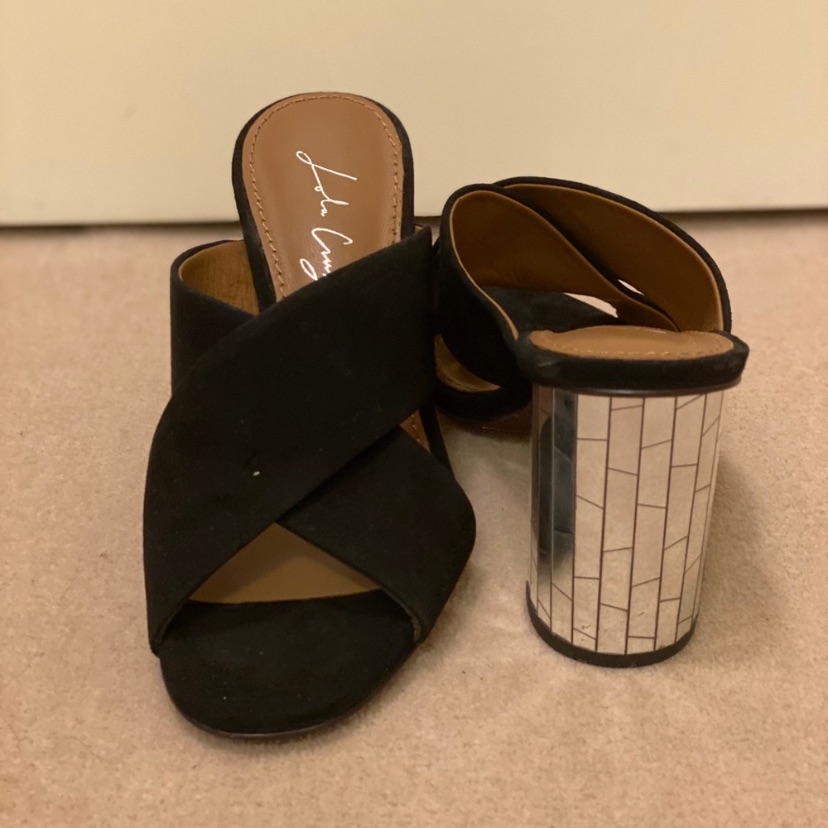 Brand New Lola Cruz Mule Heels 37